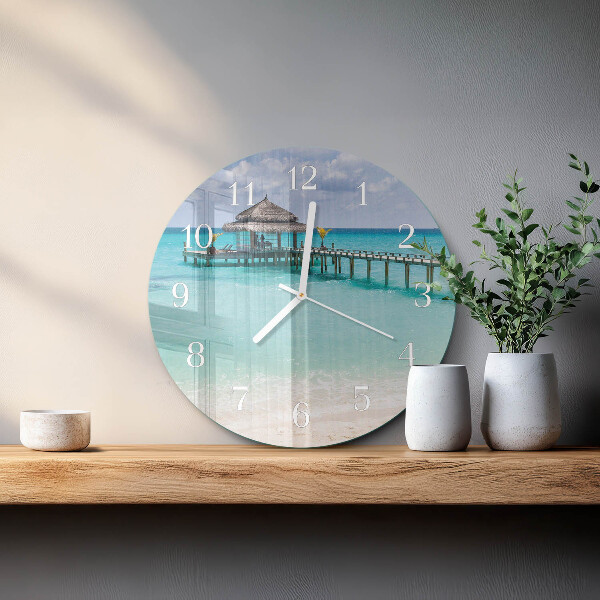 Horloge ronde Plage
