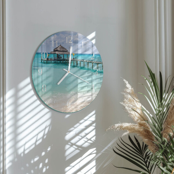 Horloge ronde Plage