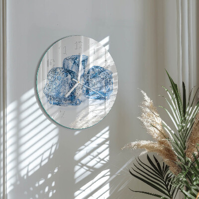 Horloge ronde Glace