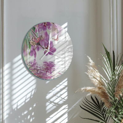 Horloge ronde Papillons
