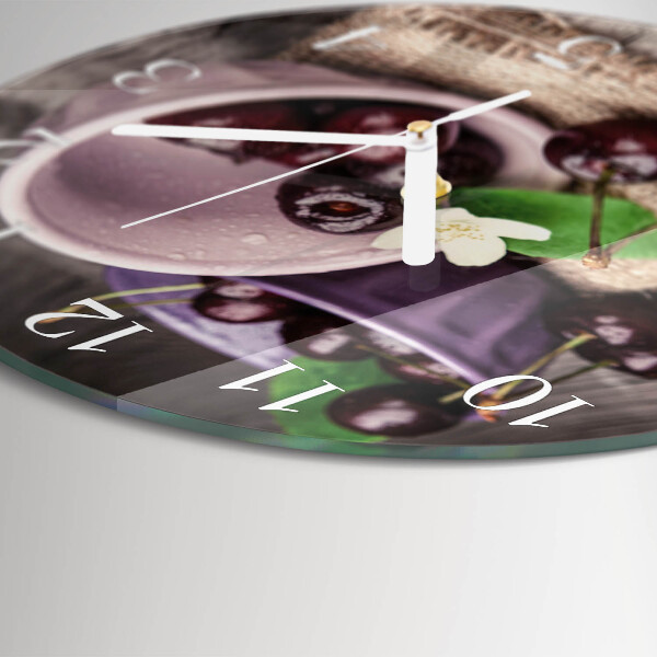 Horloge ronde Cerises de Bourgogne