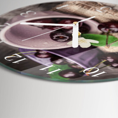 Horloge ronde Cerises de Bourgogne