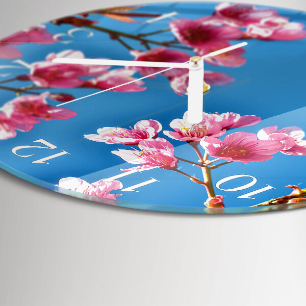 Horloge ronde Fleurs