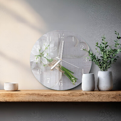 Horloge ronde Bouquet de fleurs