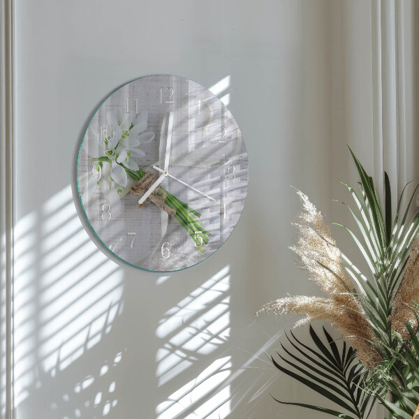 Horloge ronde Bouquet de fleurs