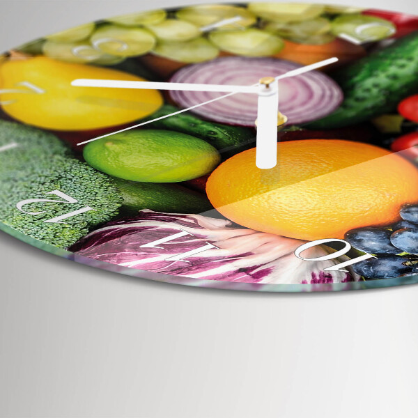 Horloge ronde Fruits et légumes
