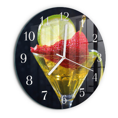 Horloge ronde Cocktail