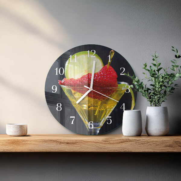 Horloge ronde Cocktail