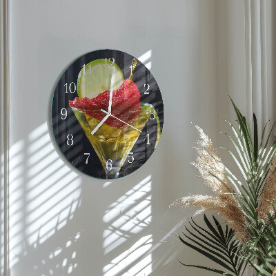 Horloge ronde Cocktail