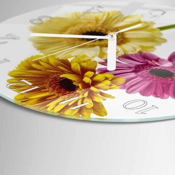Horloge ronde Fleurs