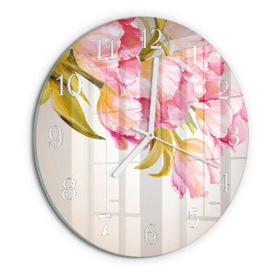 Horloge ronde Aquarelles