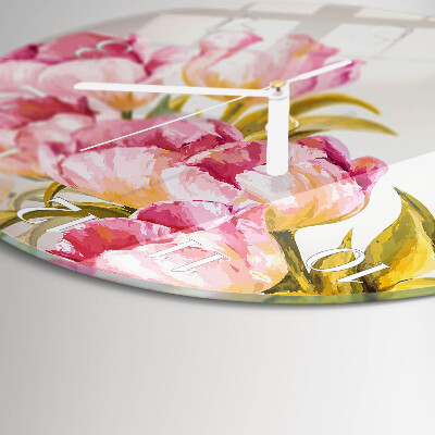 Horloge ronde Aquarelles