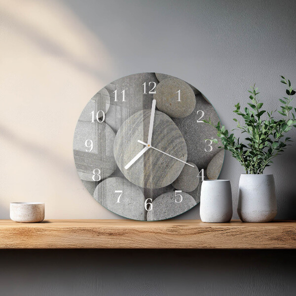 Horloge ronde Pierres