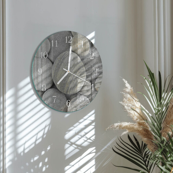 Horloge ronde Pierres