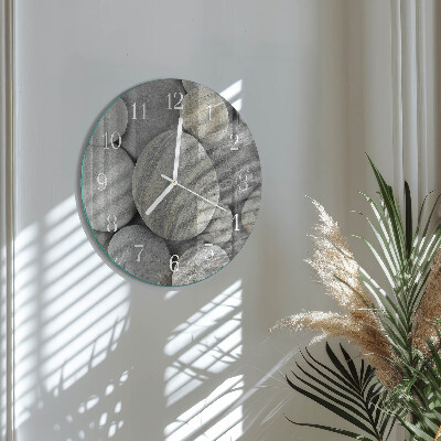 Horloge ronde Pierres