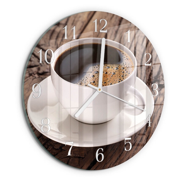 Horloge ronde Café