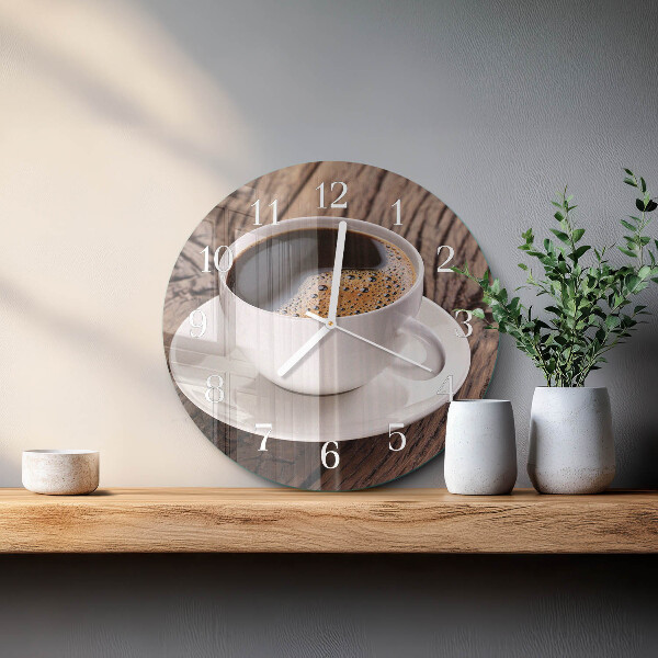 Horloge ronde Café