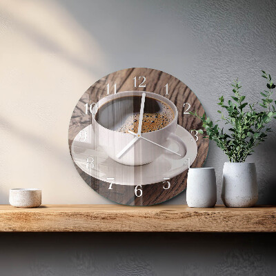 Horloge ronde Café
