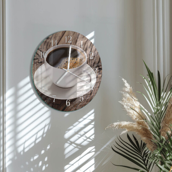 Horloge ronde Café