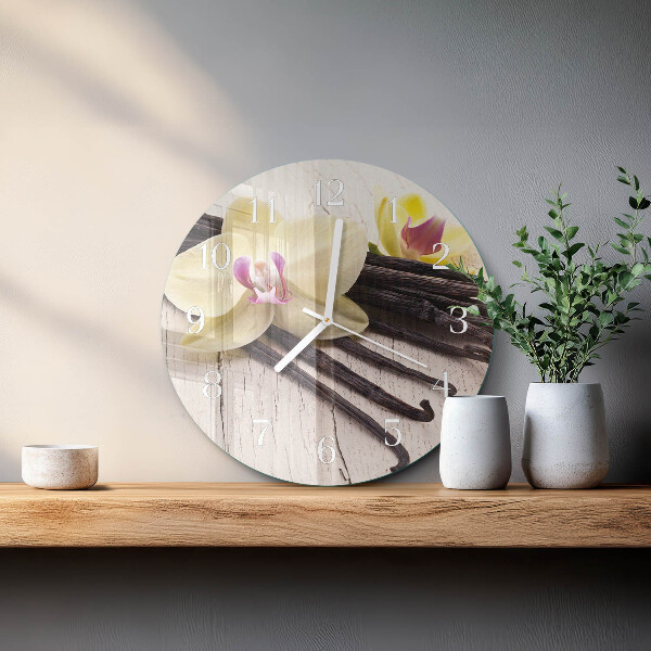 Horloge ronde Vanille