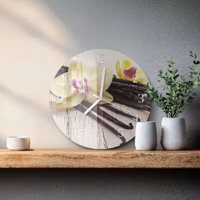 Horloge ronde Vanille