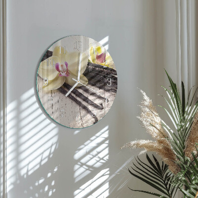 Horloge ronde Vanille