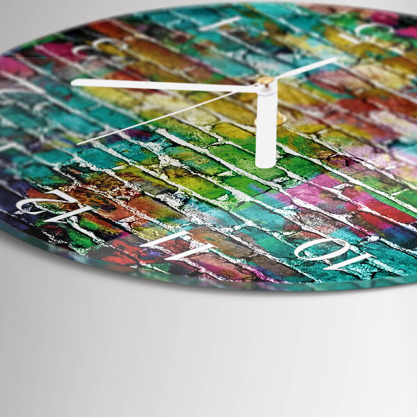 Horloge ronde Brique