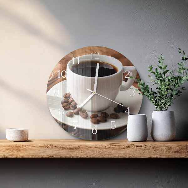 Horloge ronde Café