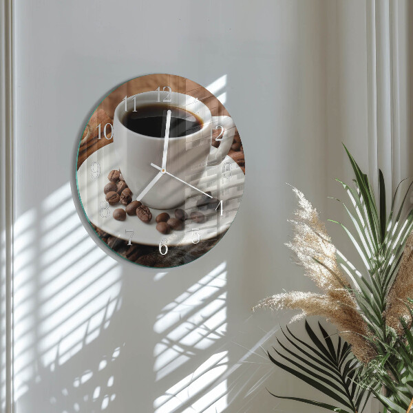 Horloge ronde Café