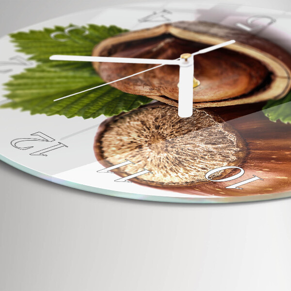 Horloge ronde Noisettes