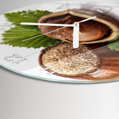 Horloge ronde Noisettes