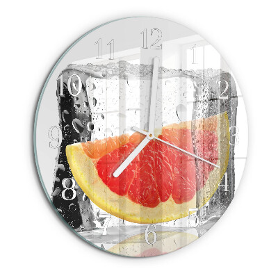 Horloge ronde Crème glacée au pamplemousse