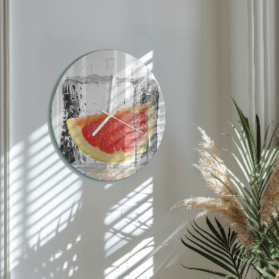 Horloge ronde Crème glacée au pamplemousse