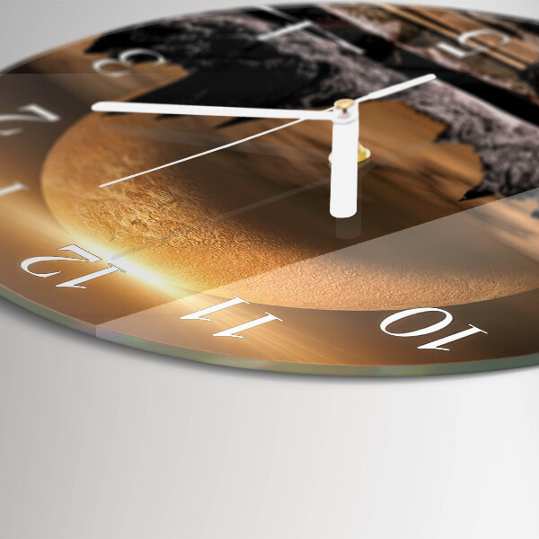 Horloge ronde Montagnes