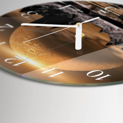Horloge ronde Montagnes