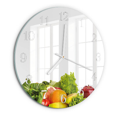 Horloge ronde Légumes