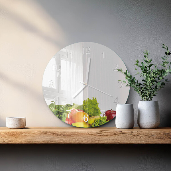 Horloge ronde Légumes