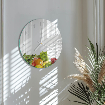 Horloge ronde Légumes