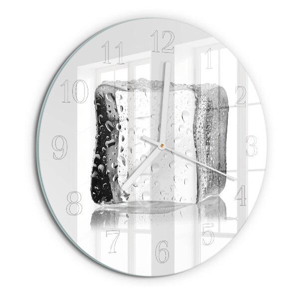 Horloge ronde Glace