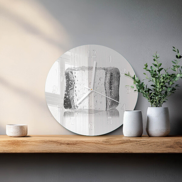 Horloge ronde Glace