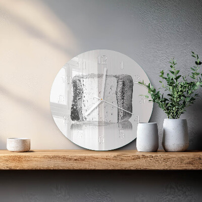 Horloge ronde Glace