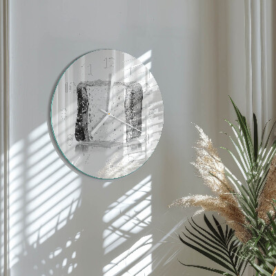 Horloge ronde Glace