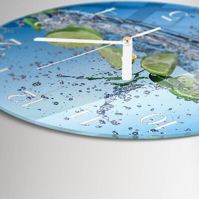 Horloge ronde Citrons verts