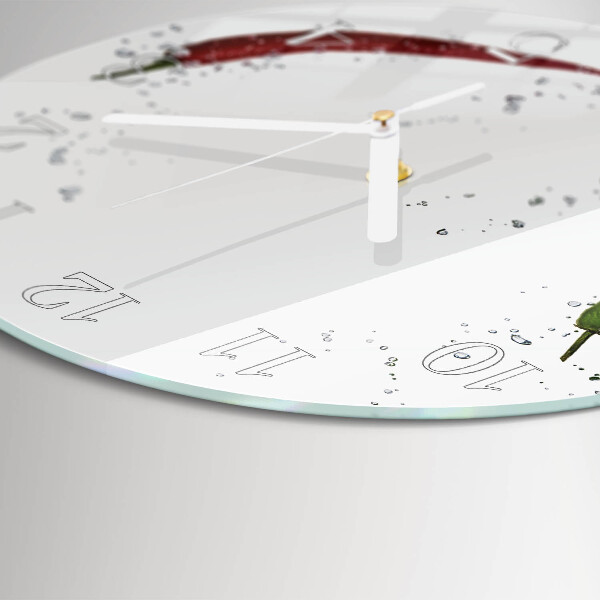 Horloge ronde piments