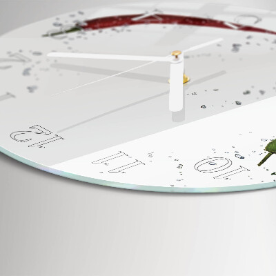 Horloge ronde piments