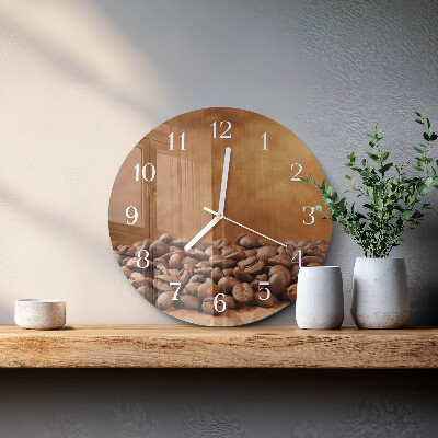Horloge ronde Café en grains