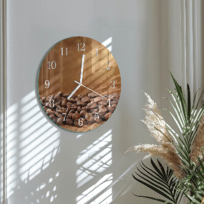 Horloge ronde Café en grains