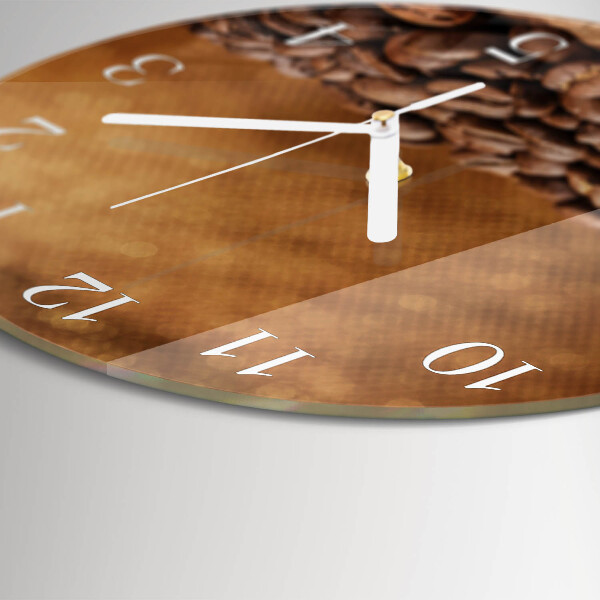 Horloge ronde Café en grains