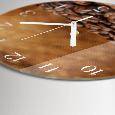 Horloge ronde Café en grains