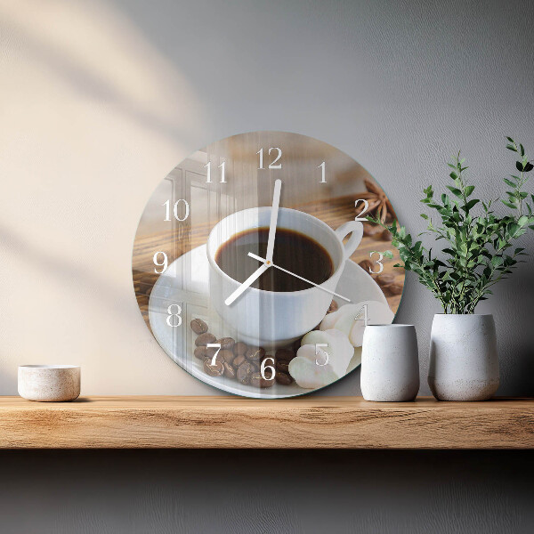 Horloge ronde Café
